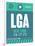 LGA New York Luggage Tag 2-NaxArt-Framed Art Print