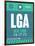 LGA New York Luggage Tag 2-NaxArt-Framed Art Print