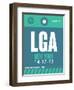 LGA New York Luggage Tag 2-NaxArt-Framed Premium Giclee Print