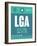 LGA New York Luggage Tag 2-NaxArt-Framed Art Print