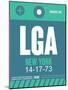 LGA New York Luggage Tag 2-NaxArt-Mounted Art Print