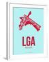 Lga New York Poster 2-NaxArt-Framed Art Print