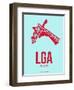 Lga New York Poster 2-NaxArt-Framed Art Print