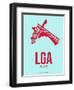 Lga New York Poster 2-NaxArt-Framed Art Print