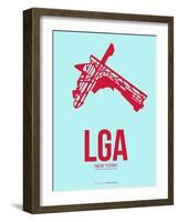 Lga New York Poster 2-NaxArt-Framed Art Print