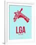 Lga New York Poster 2-NaxArt-Framed Art Print