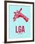 Lga New York Poster 2-NaxArt-Framed Art Print