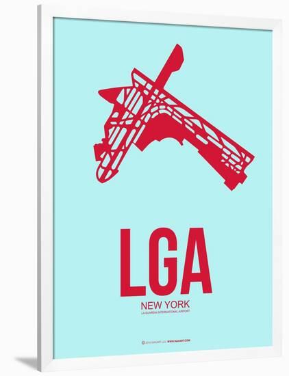 Lga New York Poster 2-NaxArt-Framed Art Print