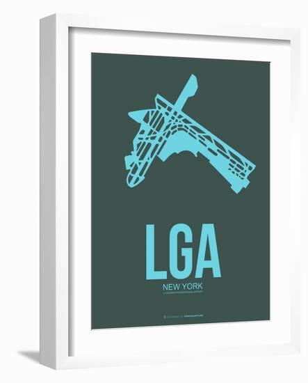 Lga New York Poster 3-NaxArt-Framed Art Print