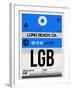 LGB Long Beach Luggage Tag I-NaxArt-Framed Art Print