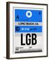 LGB Long Beach Luggage Tag I-NaxArt-Framed Art Print