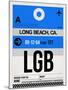 LGB Long Beach Luggage Tag I-NaxArt-Mounted Art Print