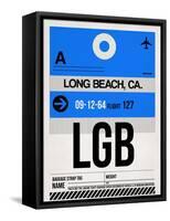 LGB Long Beach Luggage Tag I-NaxArt-Framed Stretched Canvas