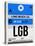 LGB Long Beach Luggage Tag I-NaxArt-Stretched Canvas