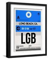 LGB Long Beach Luggage Tag I-NaxArt-Framed Art Print