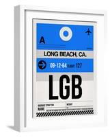 LGB Long Beach Luggage Tag I-NaxArt-Framed Art Print
