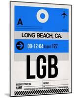 LGB Long Beach Luggage Tag I-NaxArt-Mounted Art Print