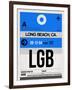 LGB Long Beach Luggage Tag I-NaxArt-Framed Art Print