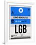 LGB Long Beach Luggage Tag I-NaxArt-Framed Art Print