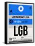 LGB Long Beach Luggage Tag I-NaxArt-Framed Stretched Canvas