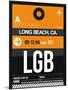 LGB Long Beach Luggage Tag II-NaxArt-Mounted Art Print