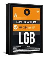 LGB Long Beach Luggage Tag II-NaxArt-Framed Stretched Canvas