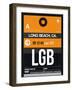 LGB Long Beach Luggage Tag II-NaxArt-Framed Art Print