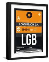 LGB Long Beach Luggage Tag II-NaxArt-Framed Art Print