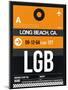 LGB Long Beach Luggage Tag II-NaxArt-Mounted Art Print