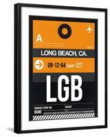 LGB Long Beach Luggage Tag II-NaxArt-Framed Art Print