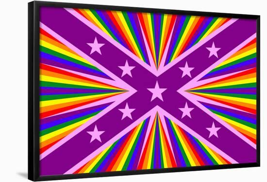 LGBT Flag-null-Framed Poster