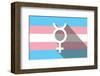 Lgbt Pride Flag Interfaithsign-null-Framed Art Print