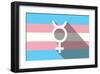 Lgbt Pride Flag Interfaithsign-null-Framed Art Print