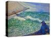 Lhomme a la barre - Man at the helm-Theo van Rysselberghe-Stretched Canvas