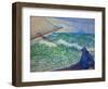 Lhomme a la barre - Man at the helm-Theo van Rysselberghe-Framed Giclee Print