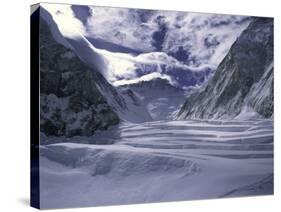Lhotse Framed by the Western Comb, Nepal-Michael Brown-Stretched Canvas