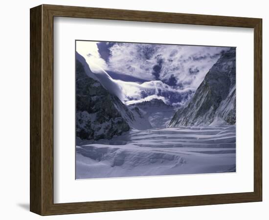 Lhotse Framed by the Western Comb, Nepal-Michael Brown-Framed Photographic Print