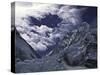 Lhotse Through the Khumbu Ice Fall-Michael Brown-Stretched Canvas