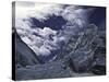 Lhotse Through the Khumbu Ice Fall-Michael Brown-Stretched Canvas