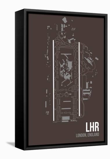 LHR Airport Layout-08 Left-Framed Stretched Canvas