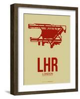 Lhr London Poster 1-NaxArt-Framed Art Print