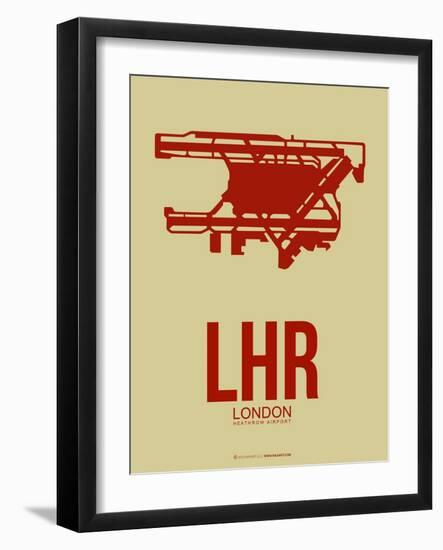 Lhr London Poster 1-NaxArt-Framed Art Print