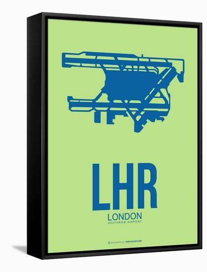 Lhr London Poster 2-NaxArt-Framed Stretched Canvas