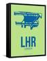 Lhr London Poster 2-NaxArt-Framed Stretched Canvas