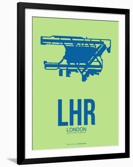 Lhr London Poster 2-NaxArt-Framed Art Print