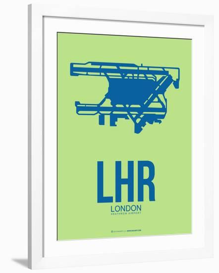 Lhr London Poster 2-NaxArt-Framed Art Print