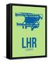 Lhr London Poster 2-NaxArt-Framed Stretched Canvas