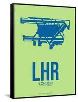 Lhr London Poster 2-NaxArt-Framed Stretched Canvas