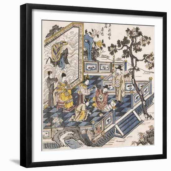 Li Bai Writing Poems-Li Bai xie Shi-Framed Premium Giclee Print