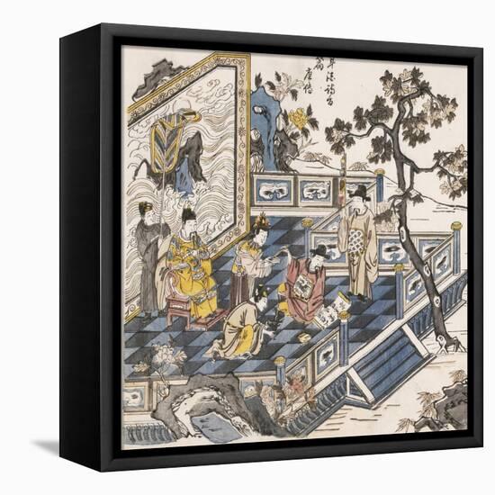 Li Bai Writing Poems-Li Bai xie Shi-Framed Stretched Canvas